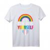 Dare To Be Yourself Transgender T-Shirt mit Pride Flagge – Unterstützung & Stolz für Trans, Transsexuelle, Allies & LGBT Community