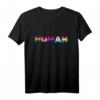 Vintage HUMAN Flagge LGBT Gay Pride Transgender T-Shirt – Unterstützung für LGBTQ Rechte & Pride Week Geschenkidee