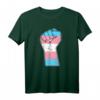 Transgender Flagge Hand Symbol Faust Transsexuell Trans T-Shirt – LGBT Pride Geschenk für Transgender und transsexuelle Freunde