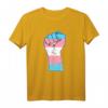 Transgender Flagge Hand Symbol Faust Transsexuell Trans T-Shirt – LGBT Pride Geschenk für Transgender und transsexuelle Freunde