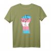 Transgender Flagge Hand Symbol Faust Transsexuell Trans T-Shirt – LGBT Pride Geschenk für Transgender und transsexuelle Freunde