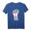 Transgender Flagge Hand Symbol Faust Transsexuell Trans T-Shirt – LGBT Pride Geschenk für Transgender und transsexuelle Freunde