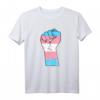 Transgender Flagge Hand Symbol Faust Transsexuell Trans T-Shirt – LGBT Pride Geschenk für Transgender und transsexuelle Freunde