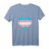 Transgender Herz Accessoire mit Trans-Flaggenfarben - LGBTQ+ Pride Tank Top als Geschenk für Trans-Freundin oder -Freund