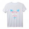 Lustiges Trans Sign CSD Outfit für Transsexuelle & LGBT Supporter – Regenbogen T-Shirt mit Pride & Human Rights Spruch