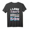 I Love My Transgender Son LGBT Pride Flag Trans Mom Dad T-Shirt - Supportive Parental Pride & Equality Shirt für LGBT Awareness & Parades
