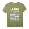I Love My Transgender Son LGBT Pride Flag Trans Mom Dad T-Shirt - Supportive Parental Pride & Equality Shirt für LGBT Awareness & Parades
