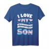 I Love My Transgender Son LGBT Pride Flag Trans Mom Dad T-Shirt - Supportive Parental Pride & Equality Shirt für LGBT Awareness & Parades