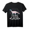 Trans Saur Transexual Dinosaur T-Shirt mit Trans Pride Flagge – Unterstütze die LGBTQ Community mit Stolz und Einigkeit