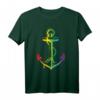 Anker Regenbogen CSD LGBT Farb T-Shirt – Lustiges Queer Supporter Shirt für Lesben, Schwule, Trans und Intersexuelle
