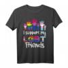 I Support My LGBT Friends Ally T-Shirt - Unterstützung für LGBTQ Gemeinschaft, Gleichheit & Toleranz