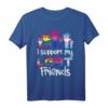 I Support My LGBT Friends Ally T-Shirt - Unterstützung für LGBTQ Gemeinschaft, Gleichheit & Toleranz