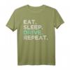Eat Sleep Drive Repeat T-Shirt - Cooles Fahrer T-Shirt für LKW-, Taxi- und Road Trip Fahrer, Perfektes Geschenk für Fahrer und Reisefans