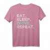 Eat Sleep Drive Repeat T-Shirt - Cooles Fahrer T-Shirt für LKW-, Taxi- und Road Trip Fahrer, Perfektes Geschenk für Fahrer und Reisefans