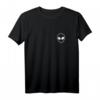 Alien Head - UFO Minimalistisches Pocket Design T-Shirt für Sci-Fi Fans & Alien Enthusiasten