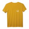 Alien Head - UFO Minimalistisches Pocket Design T-Shirt für Sci-Fi Fans & Alien Enthusiasten