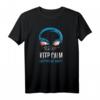 Keep Calm Alien Kopf UFO T-Shirt – Lustiges Weltraum-Design, perfekte Geschenkidee für UFO- und Alien-Fans