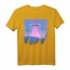 Vaporwave UFO | Synthwave Alien Retro Glitch 90er T-Shirt für Fans von 80er/90er Aesthetic & Außerirdischen