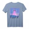 Vaporwave UFO | Synthwave Alien Retro Glitch 90er T-Shirt für Fans von 80er/90er Aesthetic & Außerirdischen