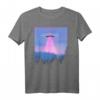 Vaporwave UFO | Synthwave Alien Retro Glitch 90er T-Shirt für Fans von 80er/90er Aesthetic & Außerirdischen