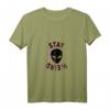 Damen Awesome Stay Weird Alien Face Glitch UFO T-Shirt mit V-Ausschnitt - Leichtes, Trendiges Sci-Fi Shirt für Frauen