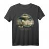 Wir sind nicht alleine - Ufo Alien Schiffe T-Shirt mit Ancient Visit Motiv für Sci-Fi Fans und Alien-Glaubende