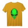 Buntes Alien Head T-Shirt für Raves & Partys – Trendiges UFO Design, perfektes Geschenk für Nachtliebhaber