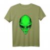 Buntes Alien Head T-Shirt für Raves & Partys – Trendiges UFO Design, perfektes Geschenk für Nachtliebhaber