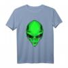 Buntes Alien Head T-Shirt für Raves & Partys – Trendiges UFO Design, perfektes Geschenk für Nachtliebhaber