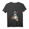 Damen Sushi wird von einem außerirdischen UFO entführt T-Shirt mit V-Ausschnitt – Lustiges japanisches Sushi Design für Feinschmecker und Humorliebhaber