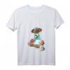 Damen Sushi wird von einem außerirdischen UFO entführt T-Shirt mit V-Ausschnitt – Lustiges japanisches Sushi Design für Feinschmecker und Humorliebhaber