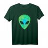Psychedelisches Alien Gesicht T-Shirt mit UFO-Motiv - Perfektes Geschenk für UFO-Liebhaber, Verschwörungstheoretiker und Astronomie-Fans