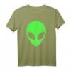 Grüner Alien Kopf - Alien T-Shirt für Weltraum- und UFO-Fans, Geschenkidee für Männer, Frauen und Kinder