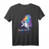 Witziges Verrücktes Regenbogen Kuh UFO Space Design T-Shirt – Humorvolles Geschenk für Freunde & Fans von Alien und Kuh Motiven