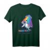 Witziges Verrücktes Regenbogen Kuh UFO Space Design T-Shirt – Humorvolles Geschenk für Freunde & Fans von Alien und Kuh Motiven