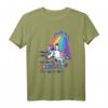 Witziges Verrücktes Regenbogen Kuh UFO Space Design T-Shirt – Humorvolles Geschenk für Freunde & Fans von Alien und Kuh Motiven
