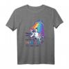 Witziges Verrücktes Regenbogen Kuh UFO Space Design T-Shirt – Humorvolles Geschenk für Freunde & Fans von Alien und Kuh Motiven