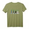 Alien Überqueren die Straße Ufo Weltraum T-Shirt - Originelles Sci-Fi Design für Herren und Damen