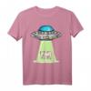 Ufo Alien Takes Cow Retro Pixel Art T-Shirt - Perfekt als Geschenk für Sci-Fi und Pixel Art Fans