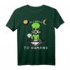 Allergic To Humans Lustiges Alien Ufo Schnupfen T-Shirt – Witziges Sci-Fi Geschenk für Freunde & Familie