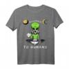 Allergic To Humans Lustiges Alien Ufo Schnupfen T-Shirt – Witziges Sci-Fi Geschenk für Freunde & Familie