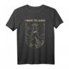 Funny Alien UFO T-Shirt - I Want To Leave Alien Abduction Geschenk für Sci-Fi & UFO Fans, Alien & Mars Liebhaber, Paranormale Enthusiasten