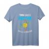 Think Like A Proton And Stay Positive - Lustiges Science Nerd T-Shirt für Wissenschaftler, Lehrer & Chemie-Fans als Geschenk