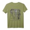 Elefant Tier Afrika Kunst Zeichnung T-Shirt - Perfektes Geschenk für Tierliebhaber und Freunde der afrikanischen Wildtiere