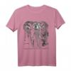 Elefant Tier Afrika Kunst Zeichnung T-Shirt - Perfektes Geschenk für Tierliebhaber und Freunde der afrikanischen Wildtiere