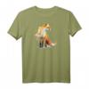 Fuchs Tierdruck Raglan – Tierliebhaber Motiv für Natur- und Tierfreunde, perfekt als Geschenk für Familie und Freunde