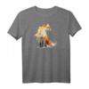 Fuchs Tierdruck Raglan – Tierliebhaber Motiv für Natur- und Tierfreunde, perfekt als Geschenk für Familie und Freunde