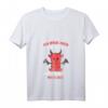 Damen Ich Rege Mich Nicht Auf - Teufel V-Ausschnitt T-Shirt mit Witzigem Spruch und Lustiger Grafik für Büro, Party & Freunde