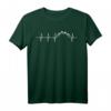 Berge Gebirge Herzschlag T-Shirt – Geschenk für Wanderer, Naturliebhaber und Bergsteiger mit EKG-Design