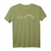Berge Gebirge Herzschlag T-Shirt – Geschenk für Wanderer, Naturliebhaber und Bergsteiger mit EKG-Design